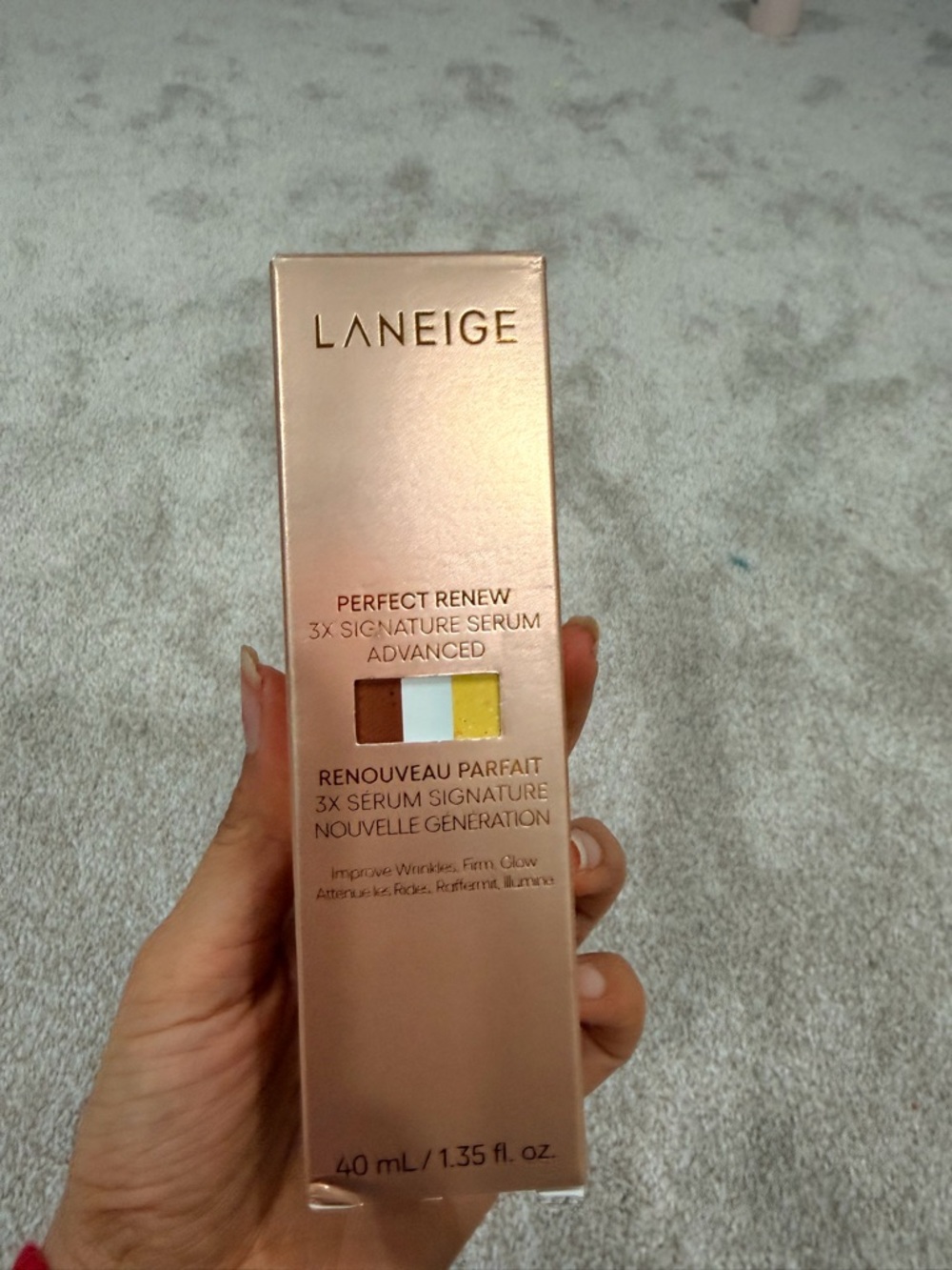 LANEIGE Perfect Renew 3X Signature Serum Advanced - Rose Gold Packaging